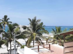 Vista al mar habitacion triple Hostal Sun Island Isla Isabela